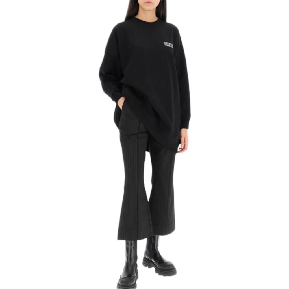 Ganni Pants Pinstripe Flared‎ Kick Trousers 36